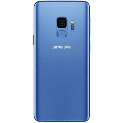 Smartphone Samsung Galaxy S9, 64GB, Ecran Wide Quad HD+, Gorilla Glass 5, Octa Core 2.7 GHz + 1.7 GHz, 4GB RAM, Dual SIM, 4G, NFC, Qi Charge, Fast Charge, Coral Blue
