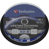 BluRay M-DISC BD-R [ Spindle 10 | 25GB | 4x | Inkjet Printable ]