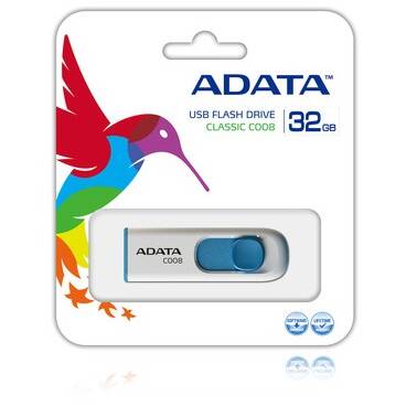 Memorie USB ADATA Classic C008 32GB alb/albastru