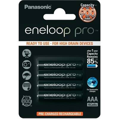 Panasonic dublat-Eneloop Pro R03/AAA 900mAh Blister 4buc