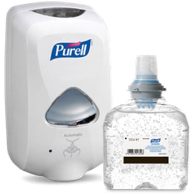 Kit dispenser Purell TFX automat si 2 x rezerva gel dezinfectant Purell TFX, 1200 ml