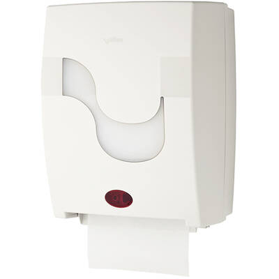 Dispenser automat pentru prosoape in rola, Celtex, Megamini Mastermatic, ABS, alb