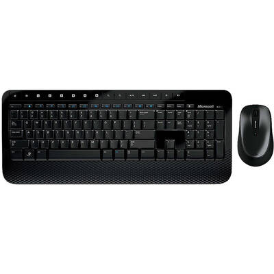 Kit Periferice LOGITECH Kit mouse si tastatura, Microsoft, Desktop 2000, wireless, negru