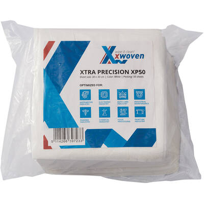 Lavete industriale, Xwoven, Xtra Precision, XP50, 30x30cm, 50 portii/pachet