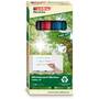 Marker pentru tabla Edding 28, ecologic, varf rotund, 1.5-3 mm, 4 culori/set (negru, rosu, albastru, verde)