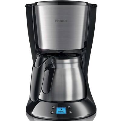 Cafetiera Philips Daily Collection HD7470/20, 1000W, 1.2L, Afisaj LCD, Control Digital, Timer, Oprire automata