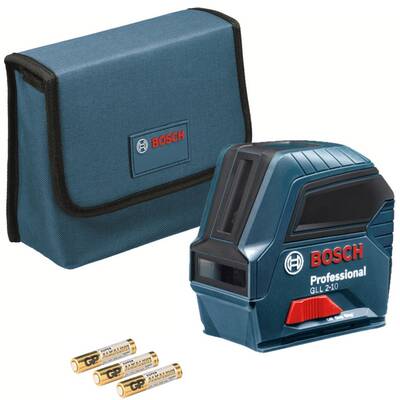 Bosch - GLL 2-10 - Nivela laser cu linii, 10 m, +/-0.3 mm/m, 2 linii laser, fascicul rosu, geanta textila