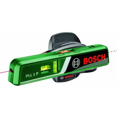 Bosch - PLL 1 P - Nivela laser cu linii, 5 m, +/-0.5 mm/m, 1 linie laser, fascicul rosu, suport perete