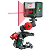 Bosch - Quigo III + MM 2 - Nivela laser cu linii, 7 m, +/-0.8 mm/m, 2 linii laser, fascicul rosu, accesorii