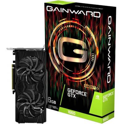 Placa Video GAINWARD GeForce GTX 1660 Ghost OC 6GB GDDR5 192-bit