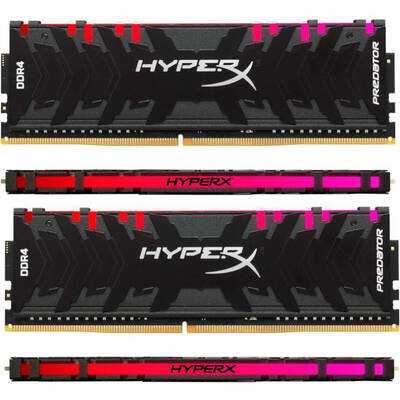 Memorie RAM HyperX Predator RGB 32GB DDR4 3600MHz CL17 Quad Channel Kit