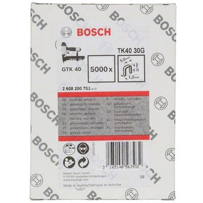 BOSCH 2608200703 - Capse 30x5.8x1.2mm, 5000 buc, GTK 40