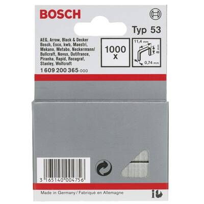 BOSCH 1609200365 - Capse 8x11.4x0.74mm, 1000 buc, PTK 14, PTK 19