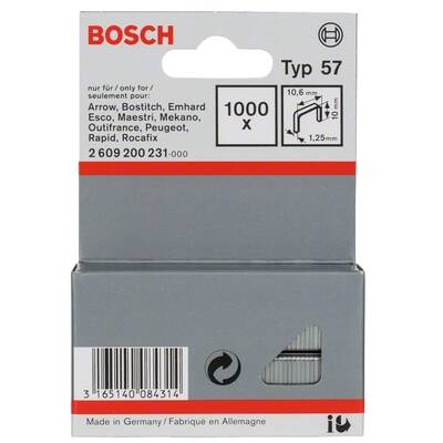 BOSCH 2609200231 - Capse 10x10.6x1.25mm, 1000 buc,