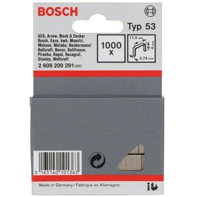 BOSCH 2609200291 - Capse 4x11.4x0.74mm, 1000 buc, PTK