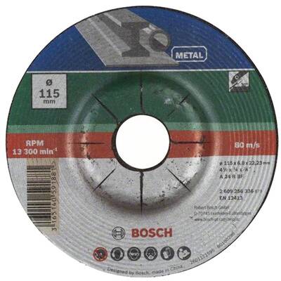 BOSCH A 24 P BF - Disc polizare inox, 115x22.2x6  mm, Se livreaza multiplu de 10, Pret/Bucata