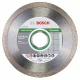 BOSCH Standard for Ceramic - Disc diamantat de taiere continuu, 115x22.2x1.6 mm, taiere uscata