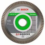BOSCH Best for Ceramic Extra-Clean Turbo - Disc diamantat de taiere continuu, 125x22.2x1.4 mm, taiere uscata
