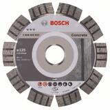 BOSCH Best for Concrete - Disc diamantat de taiere segmentat, 125x22.2x2.2 mm, taiere uscata