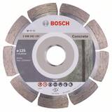 BOSCH Standard for Concrete - Disc diamantat de taiere segmentat, 125x22.2x1.6 mm, taiere uscata