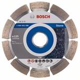BOSCH Standard for Stone - Disc diamantat de taiere segmentat, 125x22.2x1.6 mm, taiere uscata