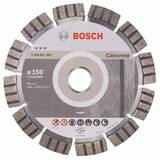 BOSCH Best for Concrete - Disc diamantat de taiere segmentat, 150x22.2x2.4 mm, taiere uscata
