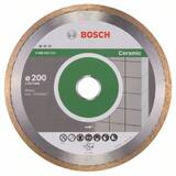 BOSCH Standard for Ceramic - Disc diamantat de taiere continuu, 200x25.4x7 mm, taiere uscata