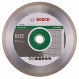 BOSCH Best for Ceramic - Disc diamantat de taiere continuu, 250x30-25.4x2.4 mm, taiere uscata