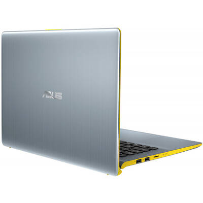 Ultrabook Asus 14" VivoBook S14 S430FA, FHD, Procesor Intel Core i5-8265U (6M Cache, up to 3.90 GHz), 8GB DDR4, 256GB SSD, GMA UHD 620, Win 10 Home, Silver Blue with Yellow Trim
