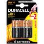 Baterie Duracell basic AAK6 4+2 Gratis