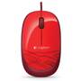 Mouse LOGITECH Corded M105 Red