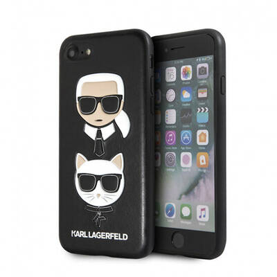 Karl Lagerfeld Husa Karl & Choupette Hard Case KLHCI61KICKC - Iphone XR (6,1") Negru