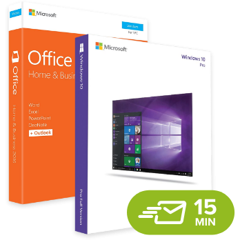 Sistem de Operare Microsoft Windows 10 Professional + Office 2016 Home and Business