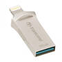 Memorie USB Transcend JetDrive Go 500 pentru device iOS, 32GB, USB 3.0, Silver
