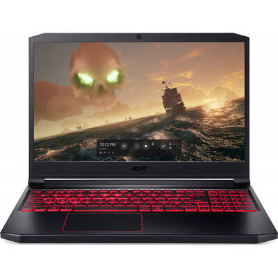 Laptop Acer Gaming 15.6'' Nitro 7 AN715-51, FHD, Procesor Intel Core i5-9300H (8M Cache, up to 4.10 GHz), 8GB DDR4, 512GB SSD, GeForce GTX 1650 4GB, Linux, Black