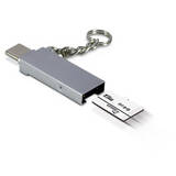 Card Reader Inter-Tech USB-C, OTG, Silver