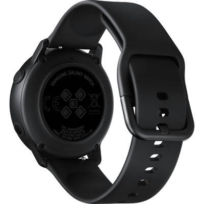 Smartwatch Samsung Galaxy Watch Active (2019), negru, curea silicon, WiFi, Bluetooth, GPS si NFC, rezistent la apa si adancime, perfect pentru inot si fitness