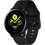 Galaxy Watch Active (2019), negru, curea silicon, WiFi, Bluetooth, GPS si NFC, rezistent la apa si adancime, perfect pentru inot si fitness