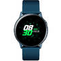 Smartwatch Samsung Galaxy Watch Active 2019, verde inchis, curea silicon, WiFi, Bluetooth, GPS si NFC, rezistent la apa si adancime, perfect pentru inot si fitness
