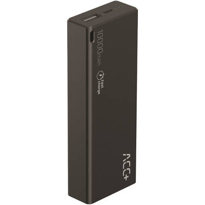 Maxcom ACC+ Thin 10000 mAh, 1x USB, 2A, Black, Fast Charge