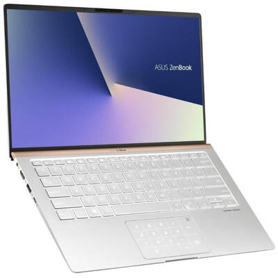 Ultrabook Asus 14" ZenBook UX433FN, FHD, Procesor Intel Core i7-8565U (8M Cache, up to 4.60 GHz), 8GB, 256GB SSD, GeForce MX150 2GB, Win 10 Home, Icicle Silver Metal