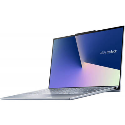Ultrabook Asus 13.9'' ZenBook S13 UX392FA, FHD, Procesor Intel Core i7-8565U (8M Cache, up to 4.60 GHz), 8GB, 512GB SSD, GMA UHD 620, Win 10 Home, Utopia Blue