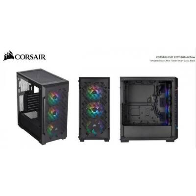 Carcasa PC Corsair iCue 220T RGB Airflow
