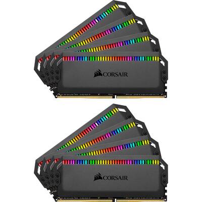 Memorie RAM Corsair Dominator Platinum RGB 128GB DDR4 3800MHz CL19 Quad Channel Kit