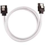 Premium Sleeved SATA 6Gbps 30cm Cable — White