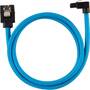 Modding PC Corsair Premium Sleeved SATA 6Gbps 60cm 90° Connector Cable — Blue