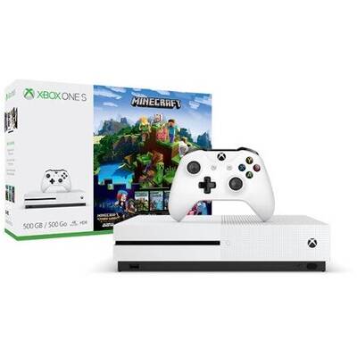 Consola jocuri Microsoft Xbox One S 1TB + Minecraft Holiday