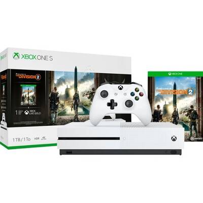 Consola jocuri Microsoft Xbox One S 1TB + Tom Clancy's The Division 2