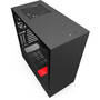 Carcasa PC NZXT H510i Matte Black/Red