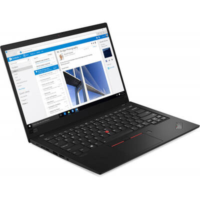 Ultrabook Lenovo 14'' ThinkPad X1 Carbon 7th gen, UHD IPS, Procesor Intel Core i7-8565U (8M Cache, up to 4.60 GHz), 16GB, 512GB SSD, GMA UHD 620, 4G LTE, FingerPrint Reader, Win 10 Pro, Black Weave